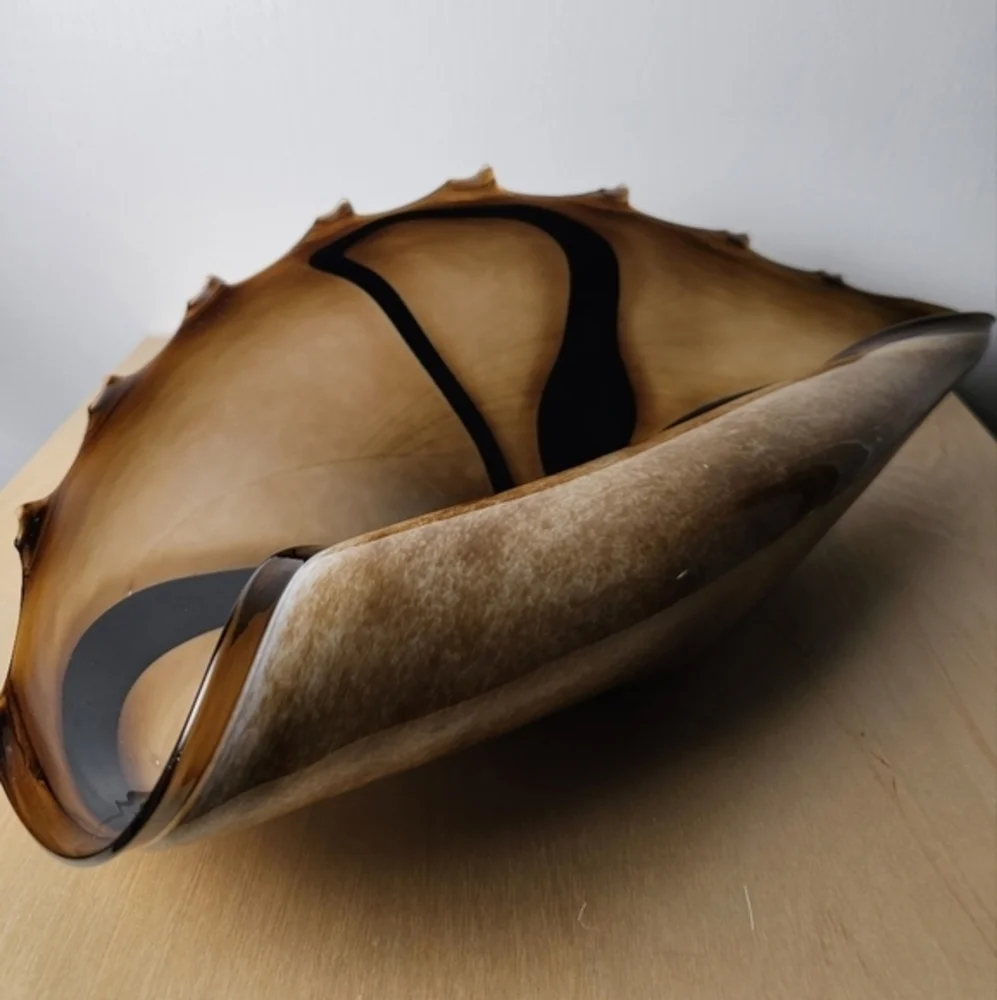Murano Abstract Conch Shell Art Glass